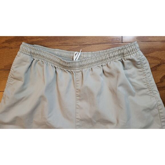 Lands End Womens Khaki Shorts Elastic Waist Drawstring Size 18 - Picture 4 of 10